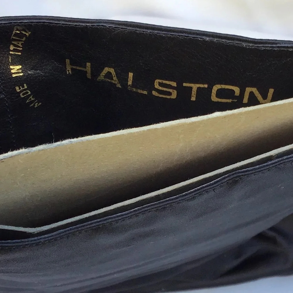 Halston Women’s Black Knee High Chunky Heel Boots Size 9M - Picture 13 of 14